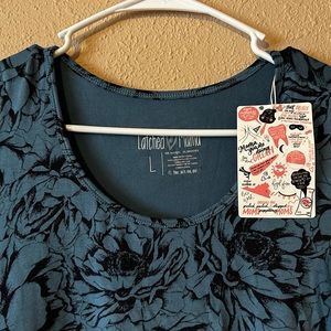 NWT Lacthed Mama drawstring sleeveless midi dress size Large